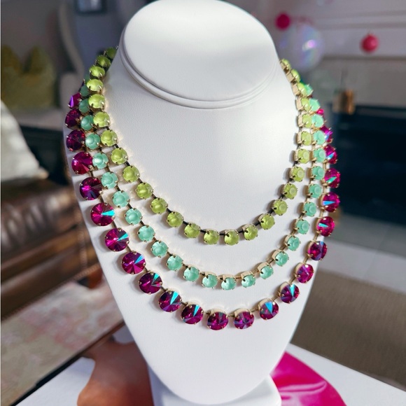 NWT : Sofia Necklace - Dark Rose Glimmer | TOVA - Picture 2 of 4